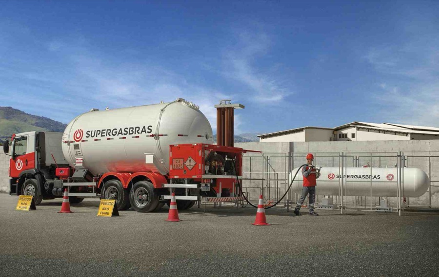 Gestão Online Supergasbras: telemetria do tanque de GLP